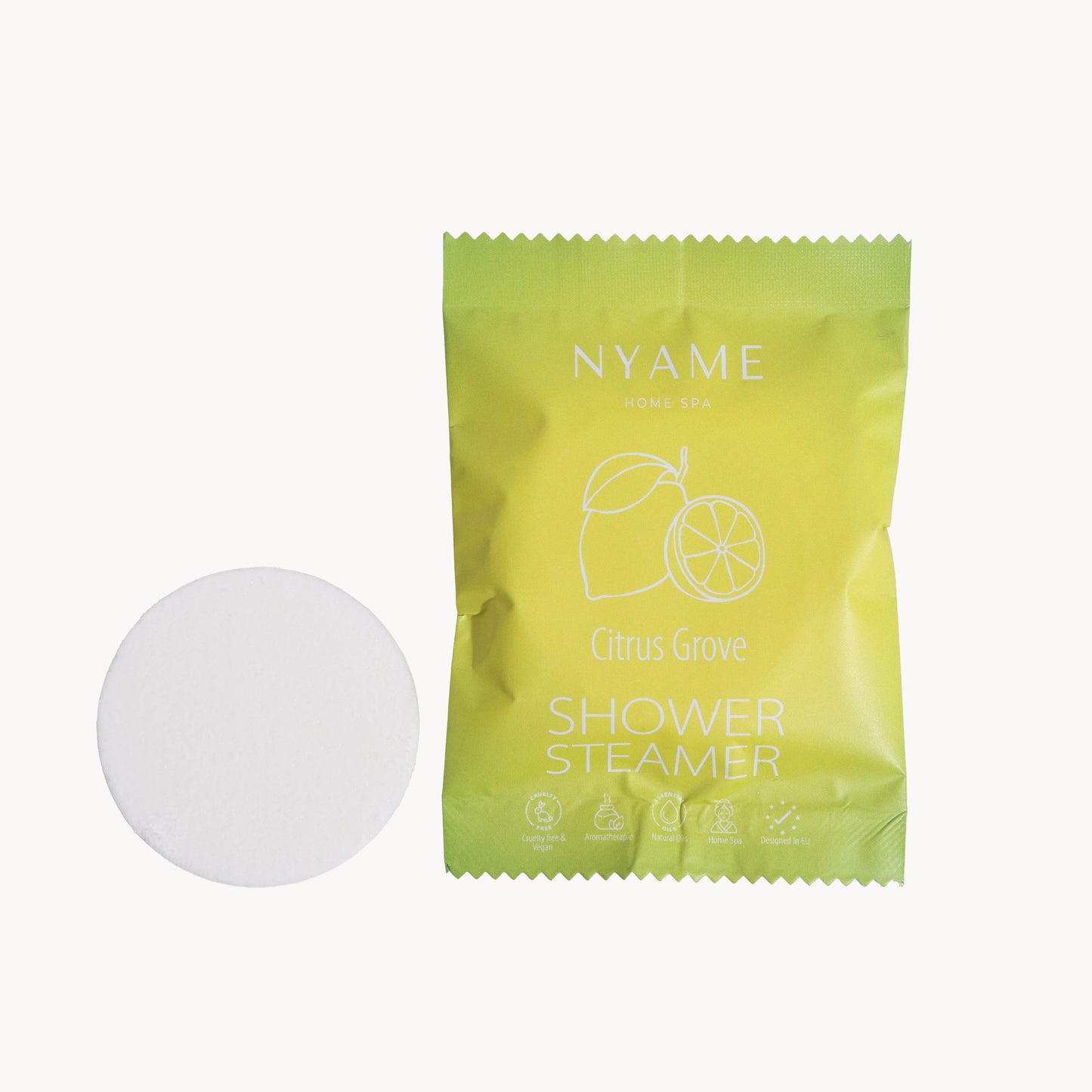 Nyame Citrusový háj 30 g – šumivá tableta do sprchy s citrusovým olejom
