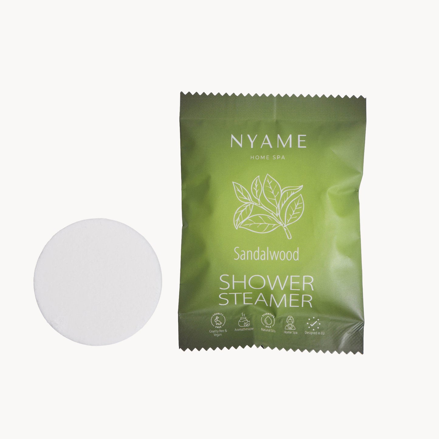 Nyame Santalové drevo 30 g – šumivá tableta do sprchy s esenciálnym olejom