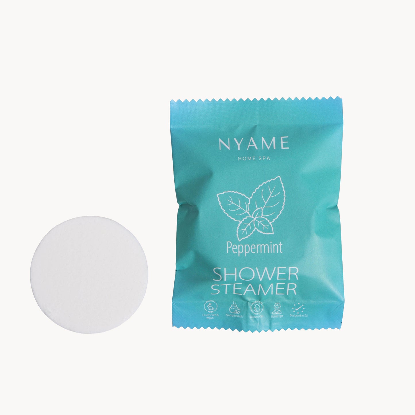 Nyame Mäta 30 g – šumivá tableta do sprchy s mätovým olejom
